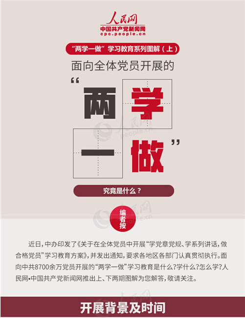 圖解：面向全體黨員開展的“兩學一做”究竟是什么？