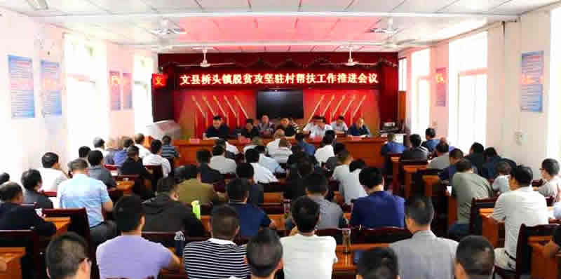 總經理李錄順一行赴文縣橋頭鎮調研貧困區精準扶貧工作