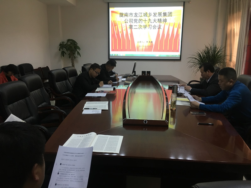 市龍江城鄉發展集團公司召開黨的十九大精神第二次學習會議