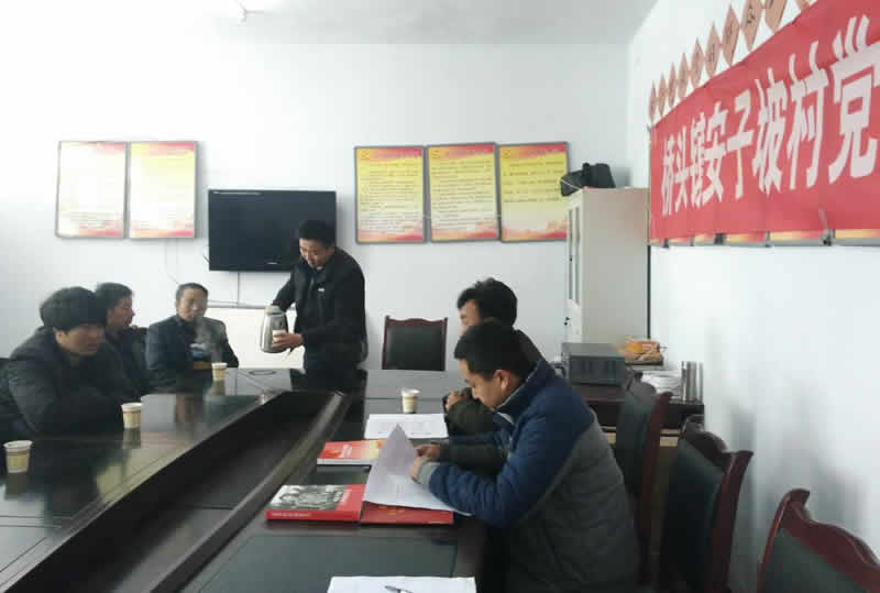 市龍江城鄉發展集團公司駐村幫扶隊在橋頭鎮安子坡村宣講黨的十九大精神