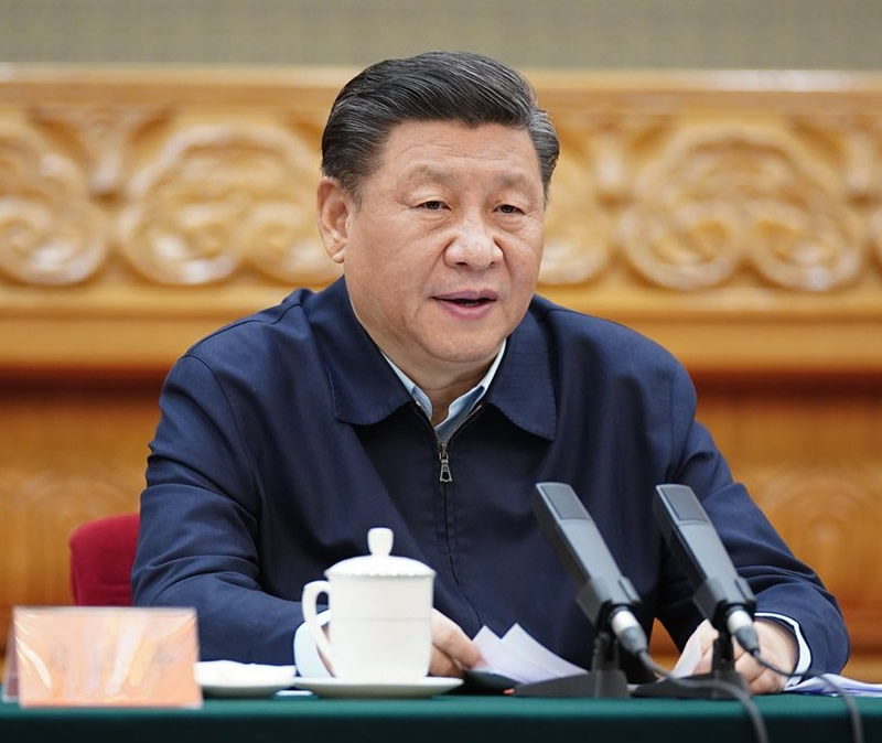 習近平在決戰決勝脫貧攻堅座談會上強調 堅決克服新冠肺炎疫情影響 堅決奪取脫貧攻堅戰全面勝利