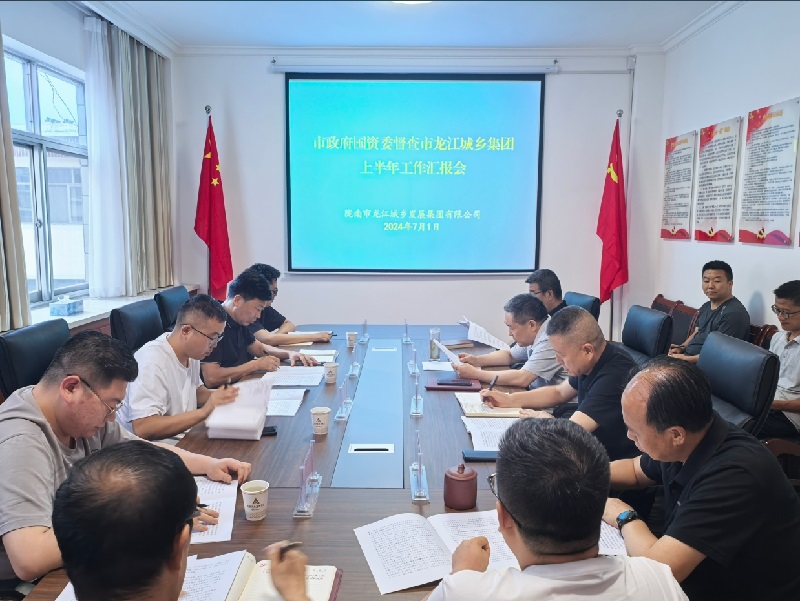 市政府國資委督查市龍江城鄉集團公司上半年重點工作